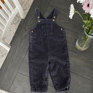Baby Black Corduroy Overalls